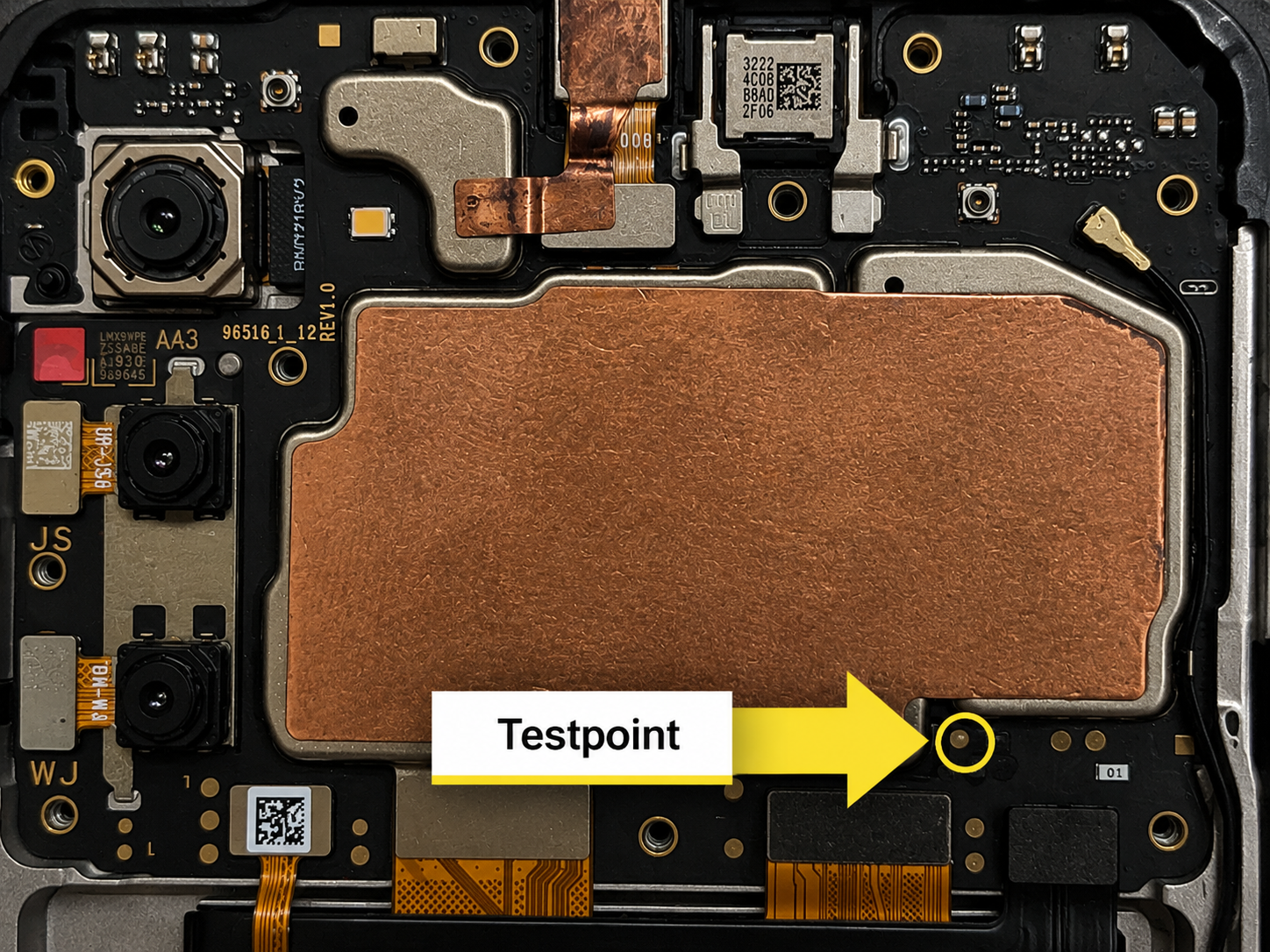Samsung Galaxy A03s models   SM-S134DL Test Point
