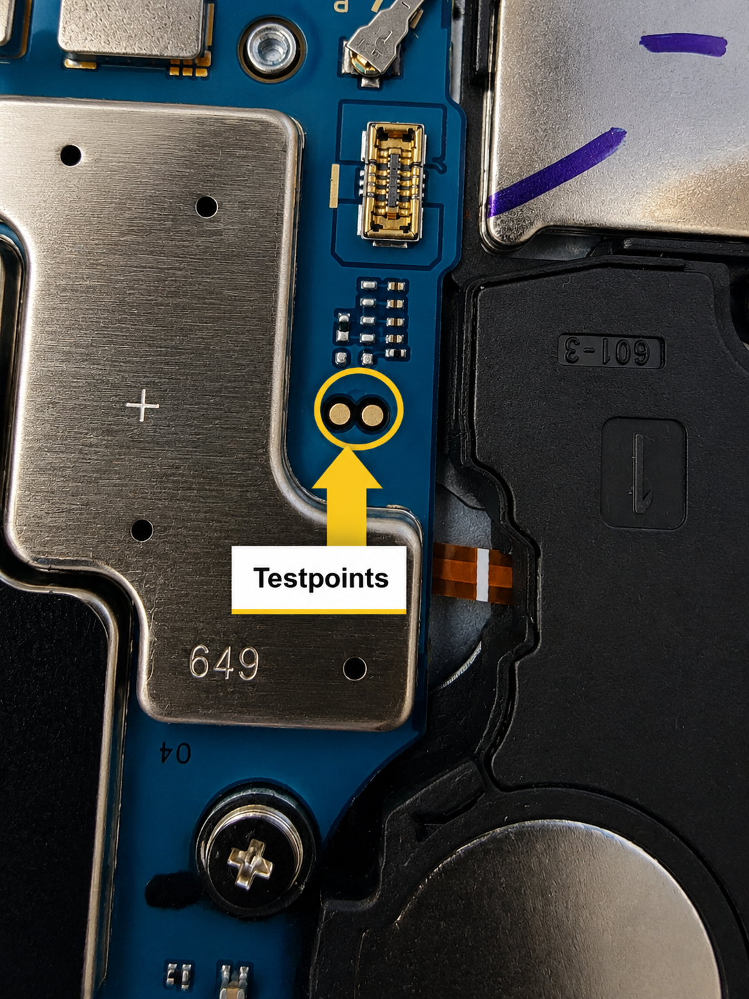 Samsung Galaxy Tab S7 models   SM-T8750 Test Point