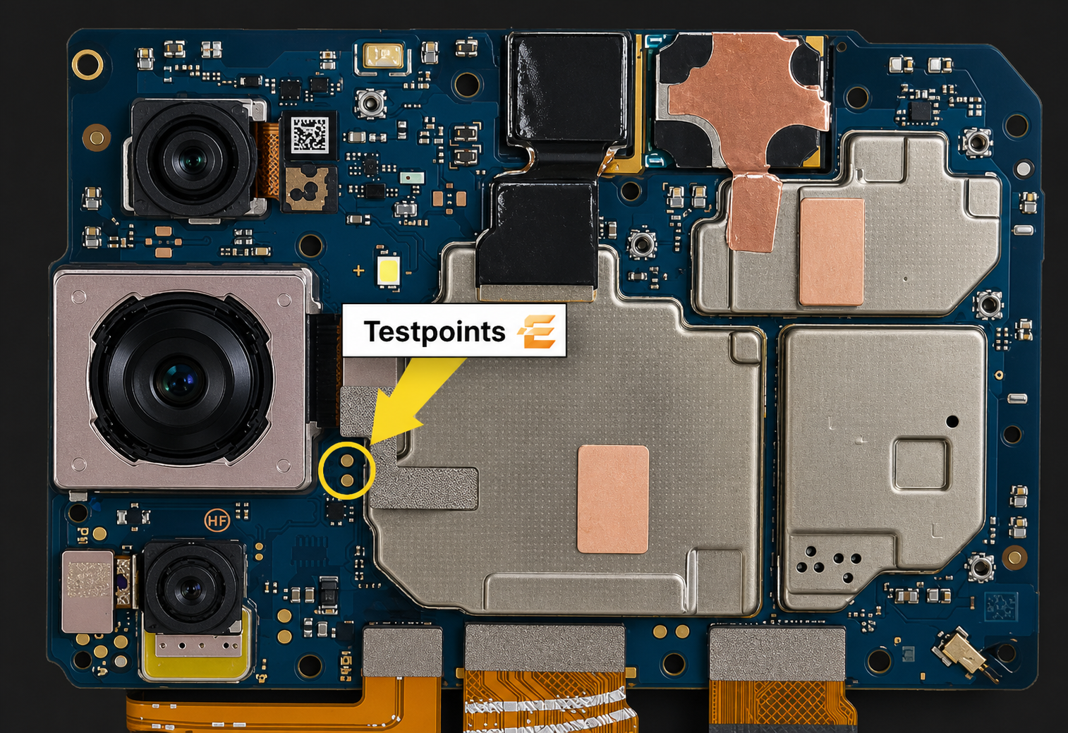 Samsung Galaxy F55 5G models   SM-E556B Test Point