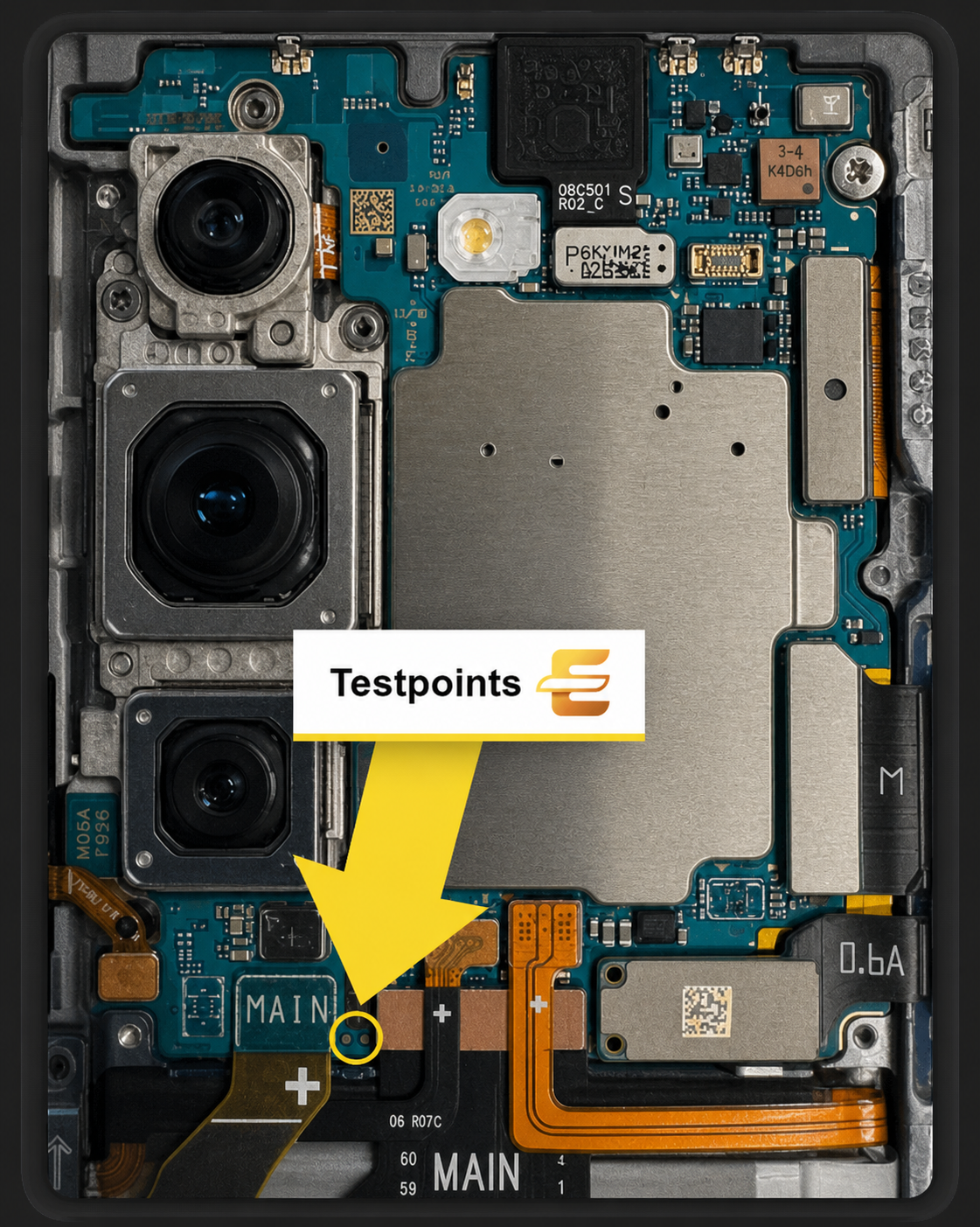 Samsung Galaxy Z Fold 6 5G models   SM-F956B Test Point