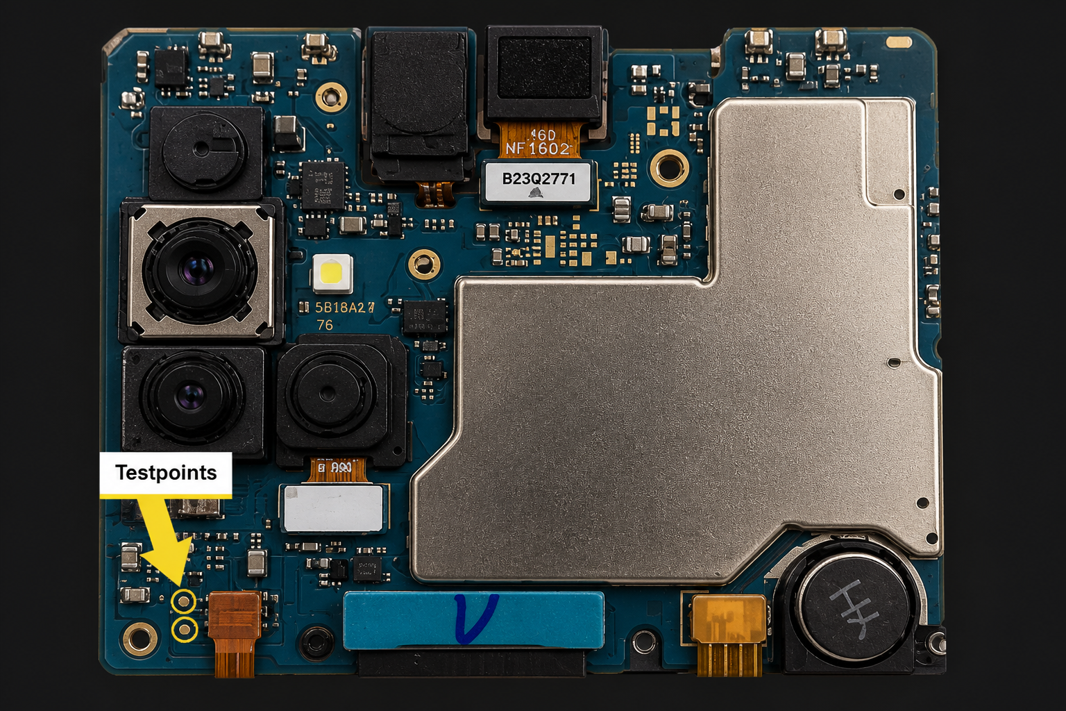 Samsung Galaxy A51 5G models     SM-A516B Test Point
