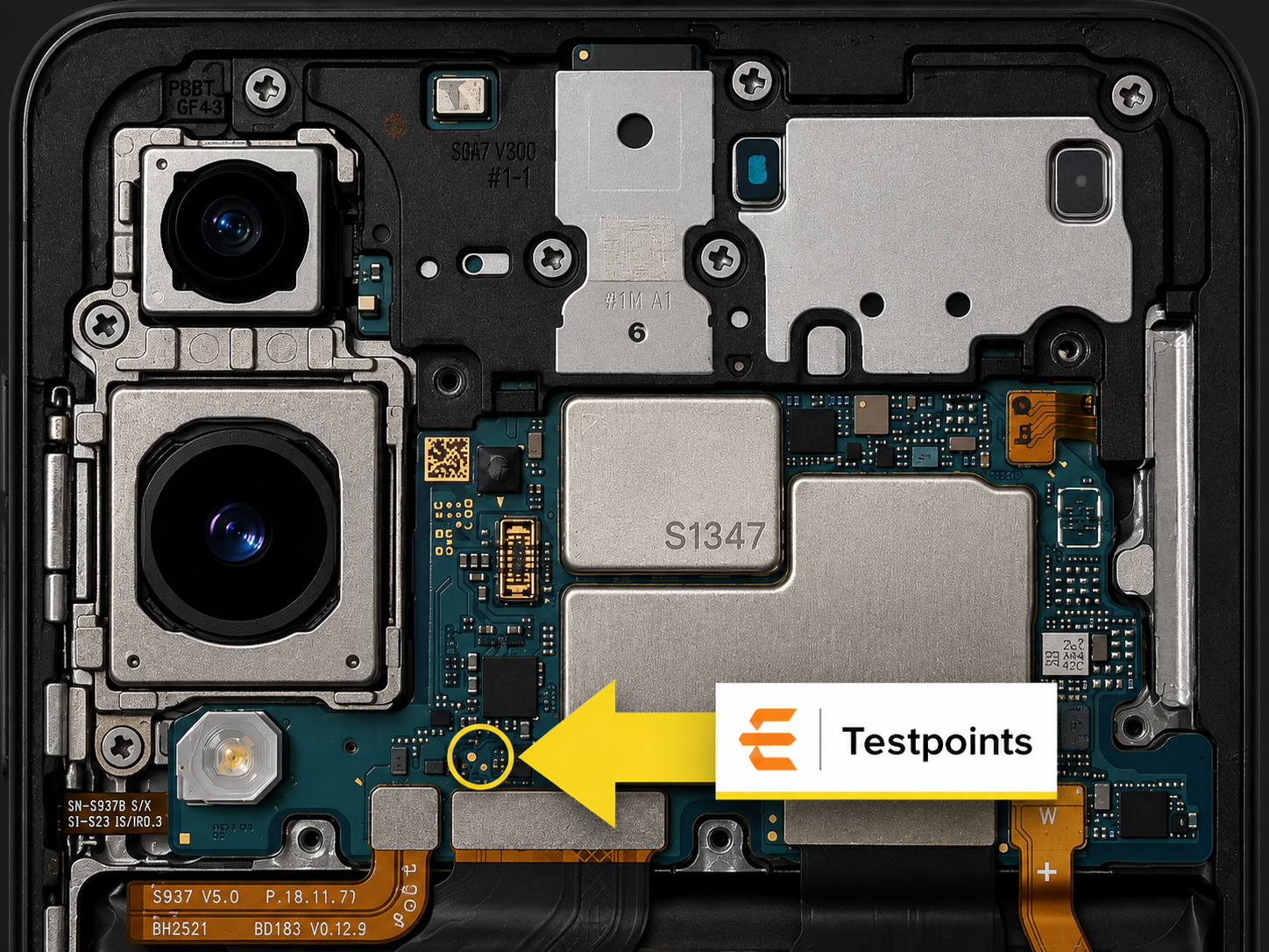Samsung Galaxy S25 Edge models   SM-S937B Test Point