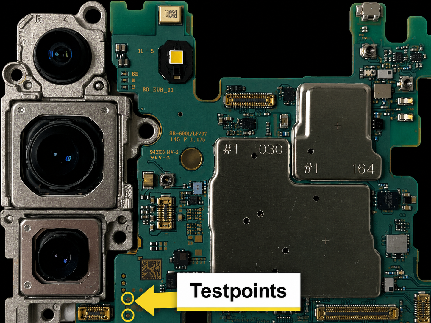 Samsung Galaxy S22 5G models   SM-S901B Test Point