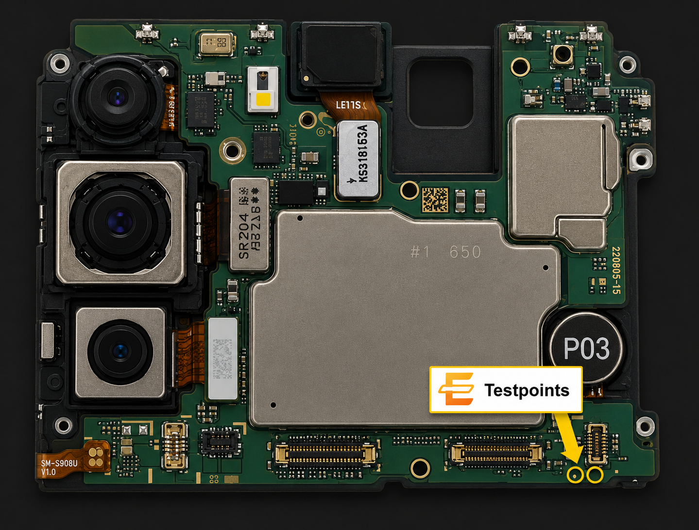 Samsung Galaxy S21 FE 5G models   SM-G990B2 Test Point