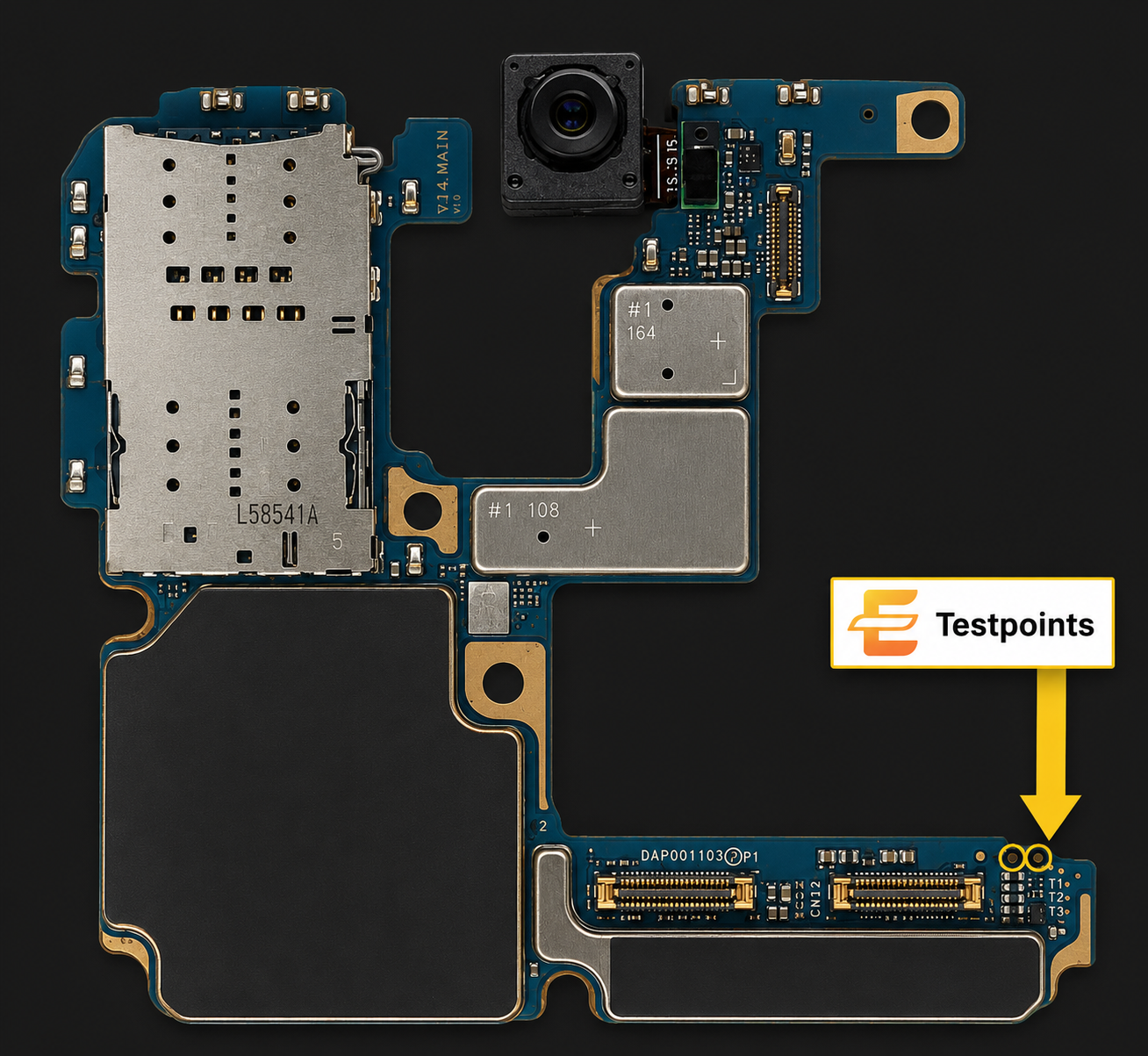 Samsung Galaxy S20 Ultra 5G models   SM-G988U Test Point