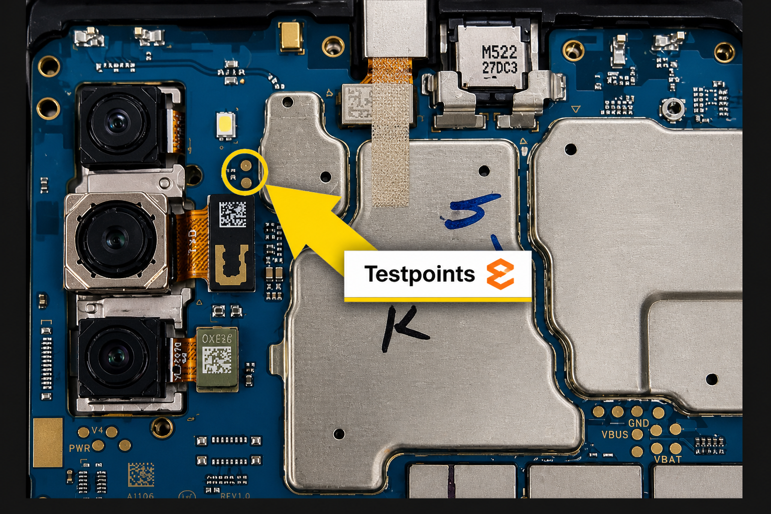 Samsung Galaxy F02s models    SM-E025F Test Point