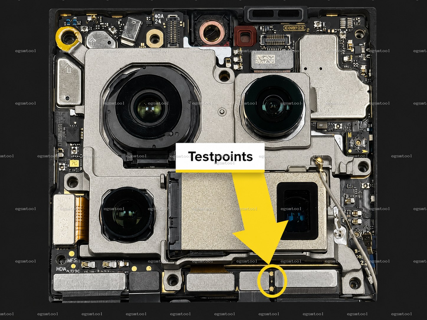 Xiaomi Xiaomi 13 Ultra test point diagram — EDL ISP BROM pinout