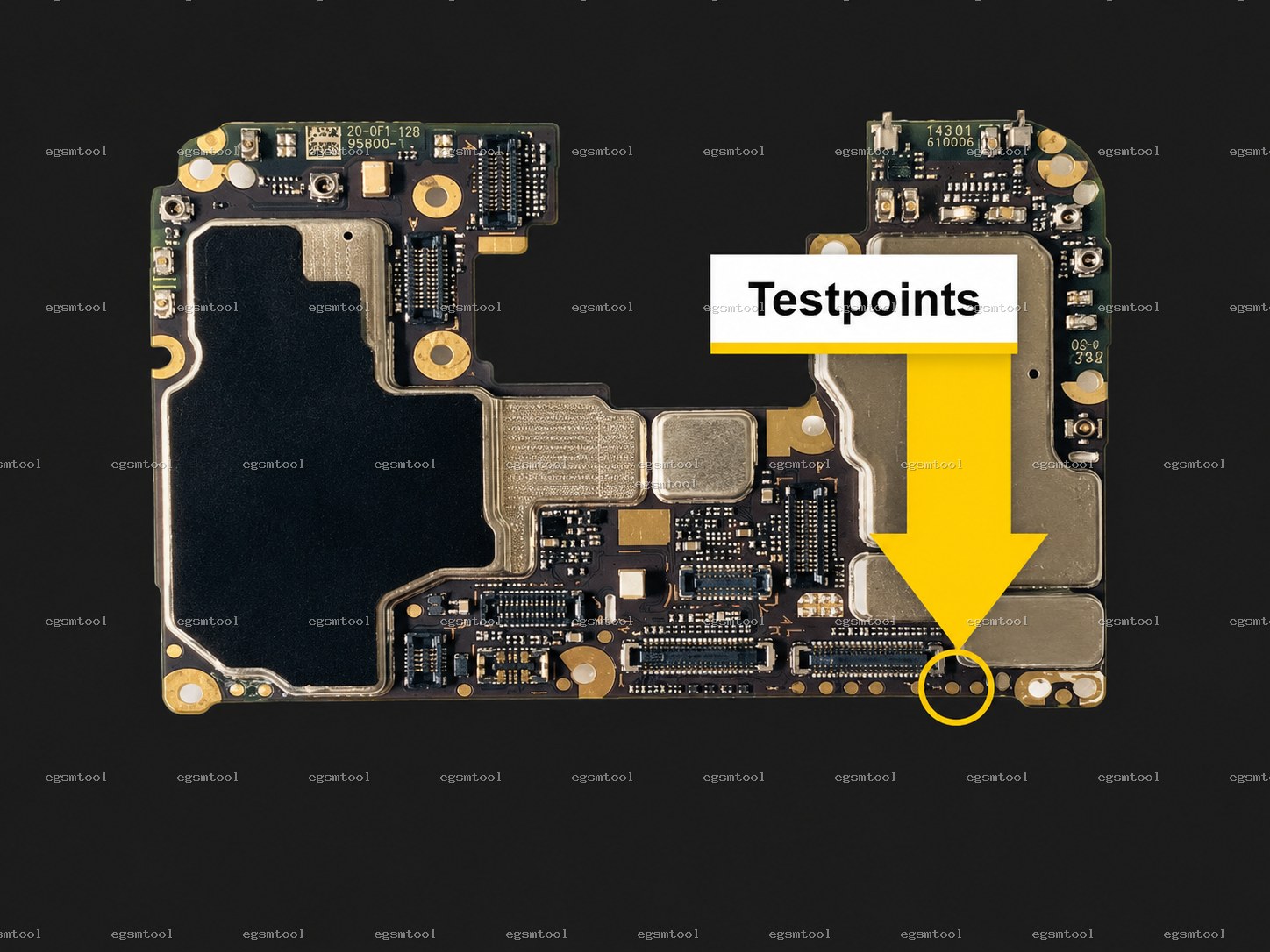 Xiaomi Xiaomi Note 9 Pro test point diagram — EDL ISP BROM pinout