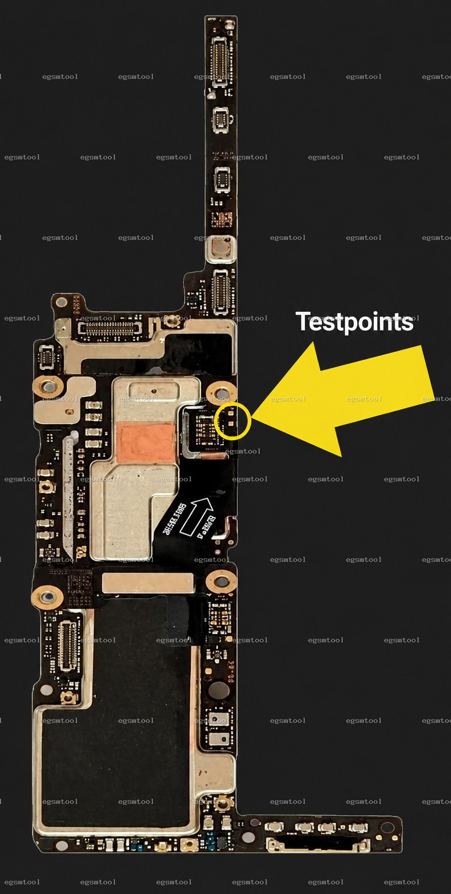 Xiaomi Xiaomi Redmi Mi 10 Pro test point diagram — EDL ISP BROM pinout