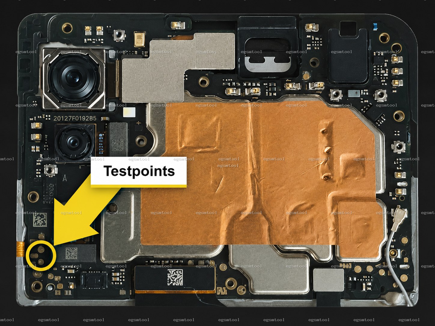Xiaomi Xiaomi Redmi Note 10 5G test point diagram — EDL ISP BROM pinout